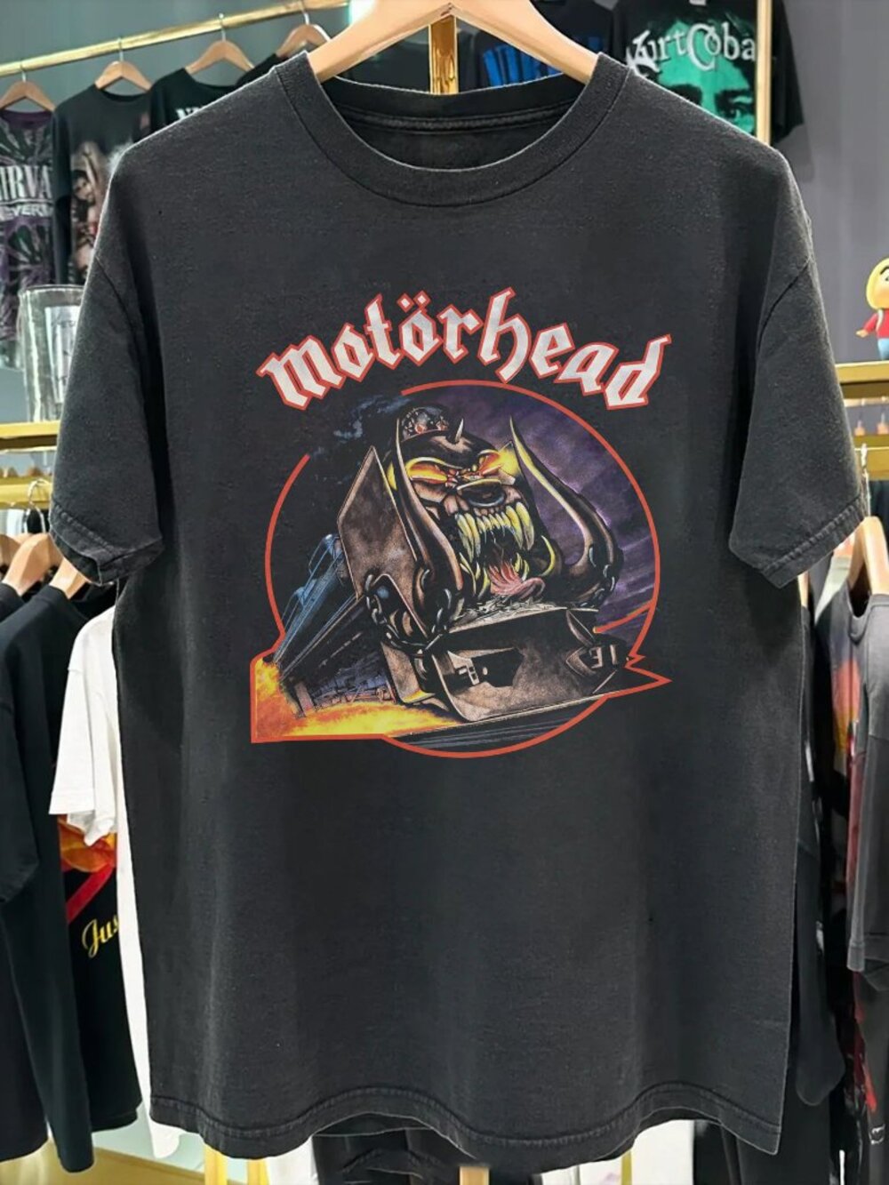 Vintage Motorhead - Orgasmatron Washed Black T-Shirt